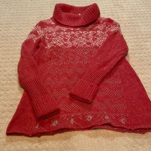 Free people turtleneck sweater tunic size small.